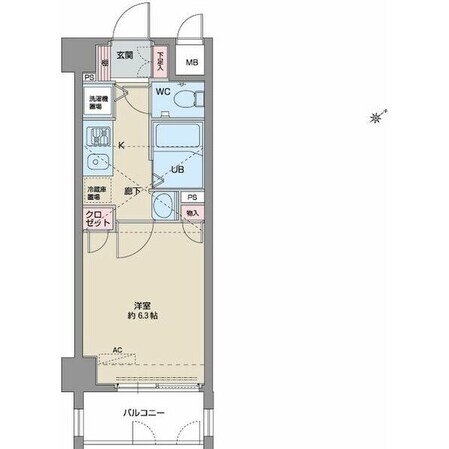 鶴舞駅 徒歩1分 4階の物件間取画像